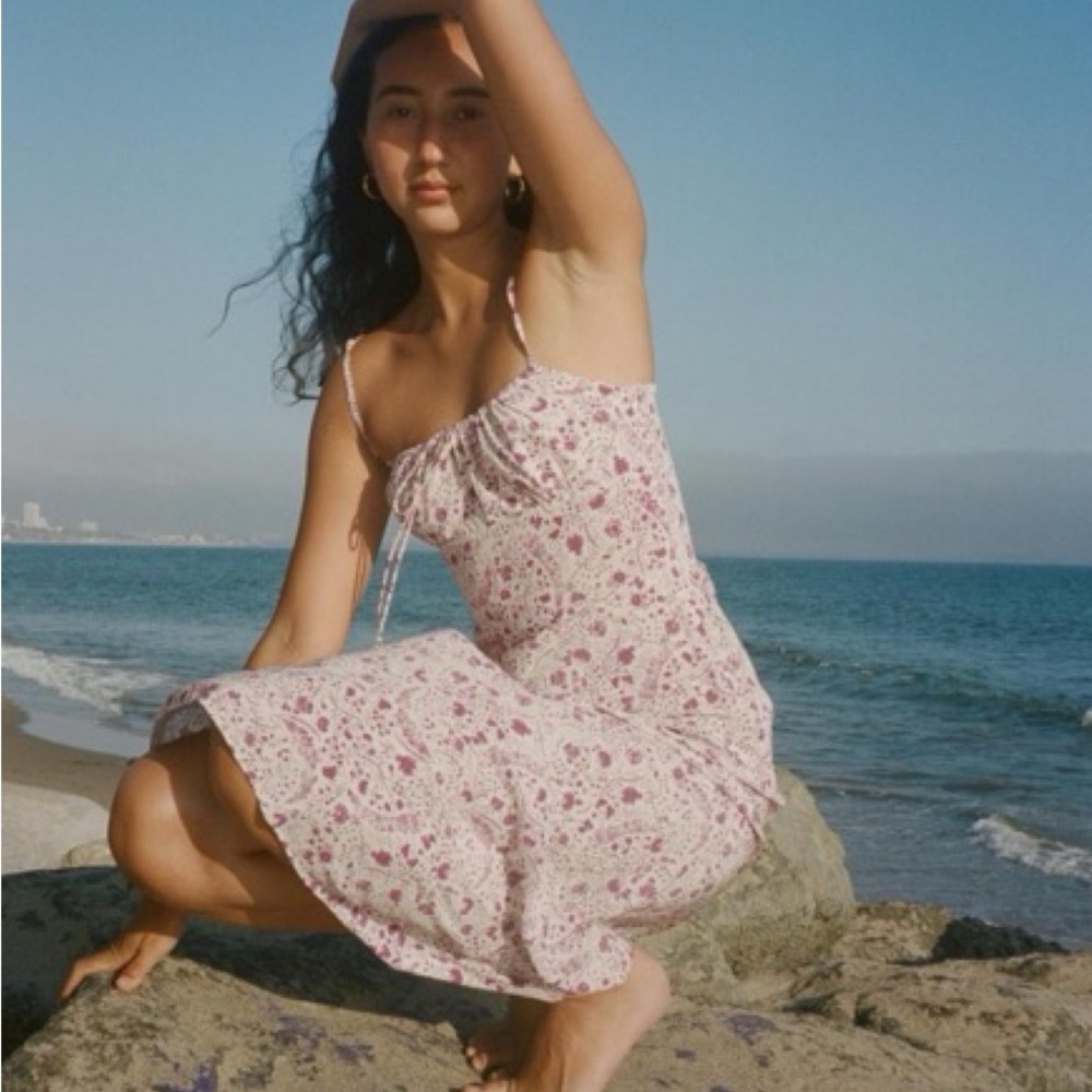 Realisation Par Purple Floral Dress